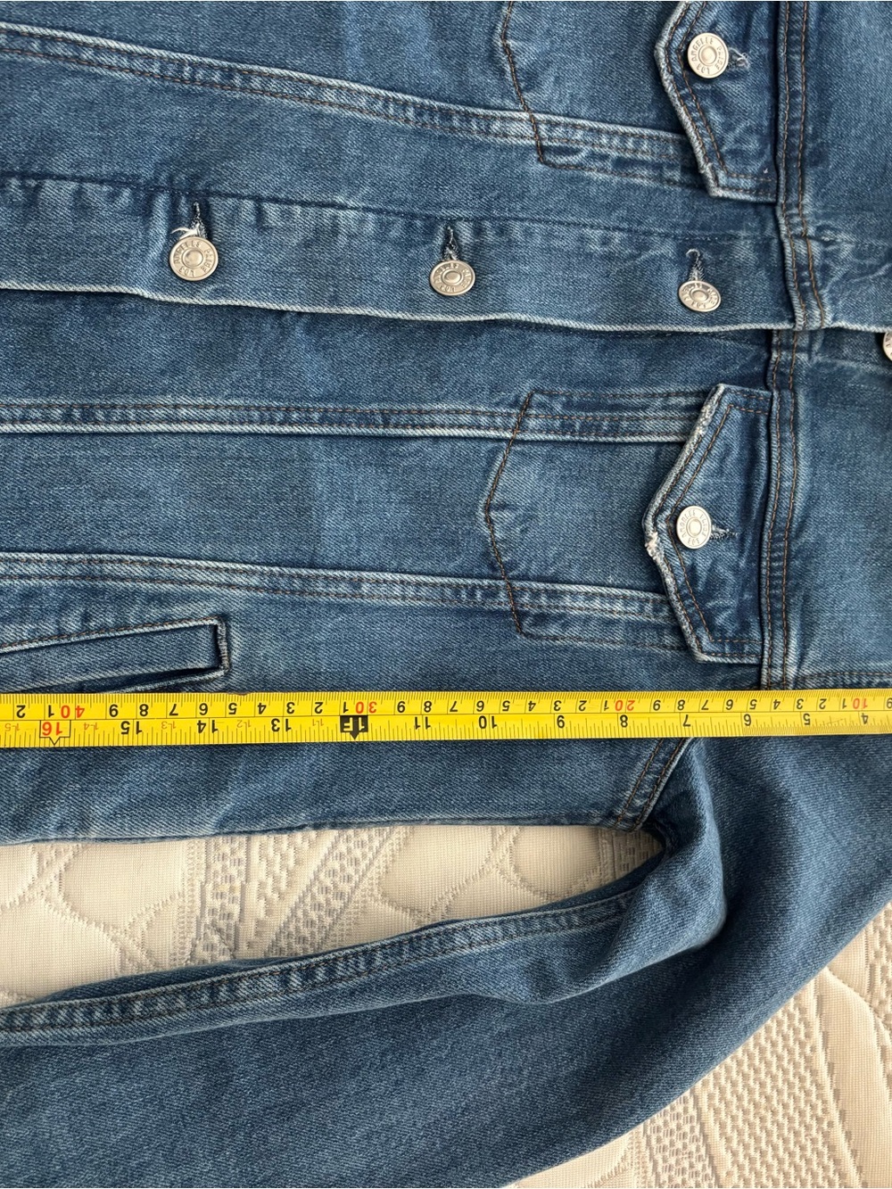 PAIGE Medium Blue Denim Trucker Jacket size XS - Picture 4 of 7